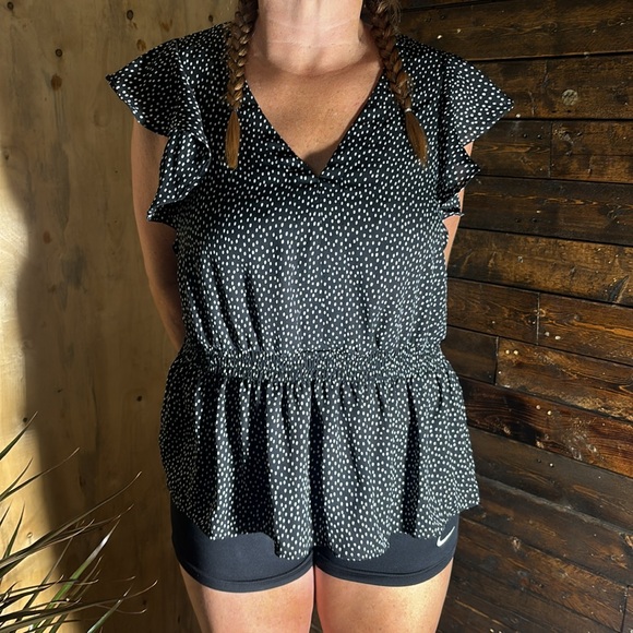 Banana Republic Smocked waist flutter blouse - Picture 6 of 7